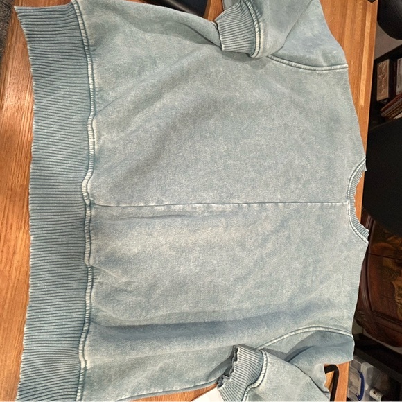 Zenana Crewneck Sweatshirt Seafoam L/XL - Picture 8 of 9